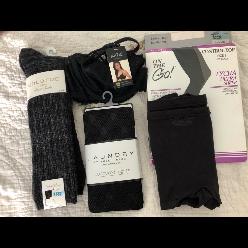 ‘Wardrobe’ of women’s personal items.